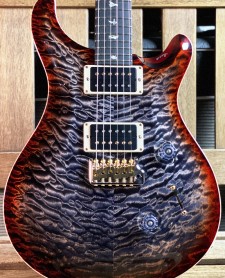 PRS Limited Edition Custom 24 10 top Quilted Charcoal Cherry Burst